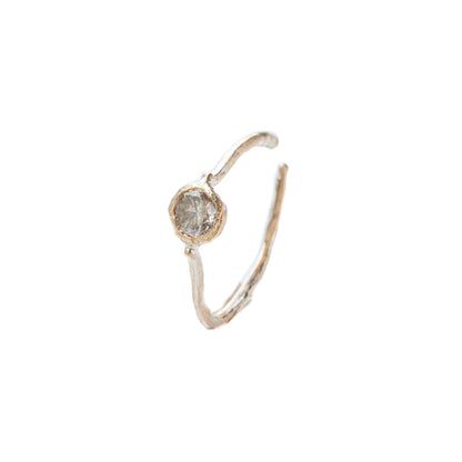 Rough Collet Ear Cuff - Natural Diamond -